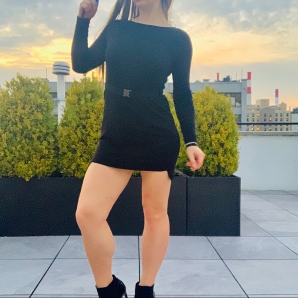 COS Wool Black Little Slim Skinny Bodycon Dress - Picture 14 of 16